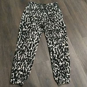 Zara animal print Pull on dress pants